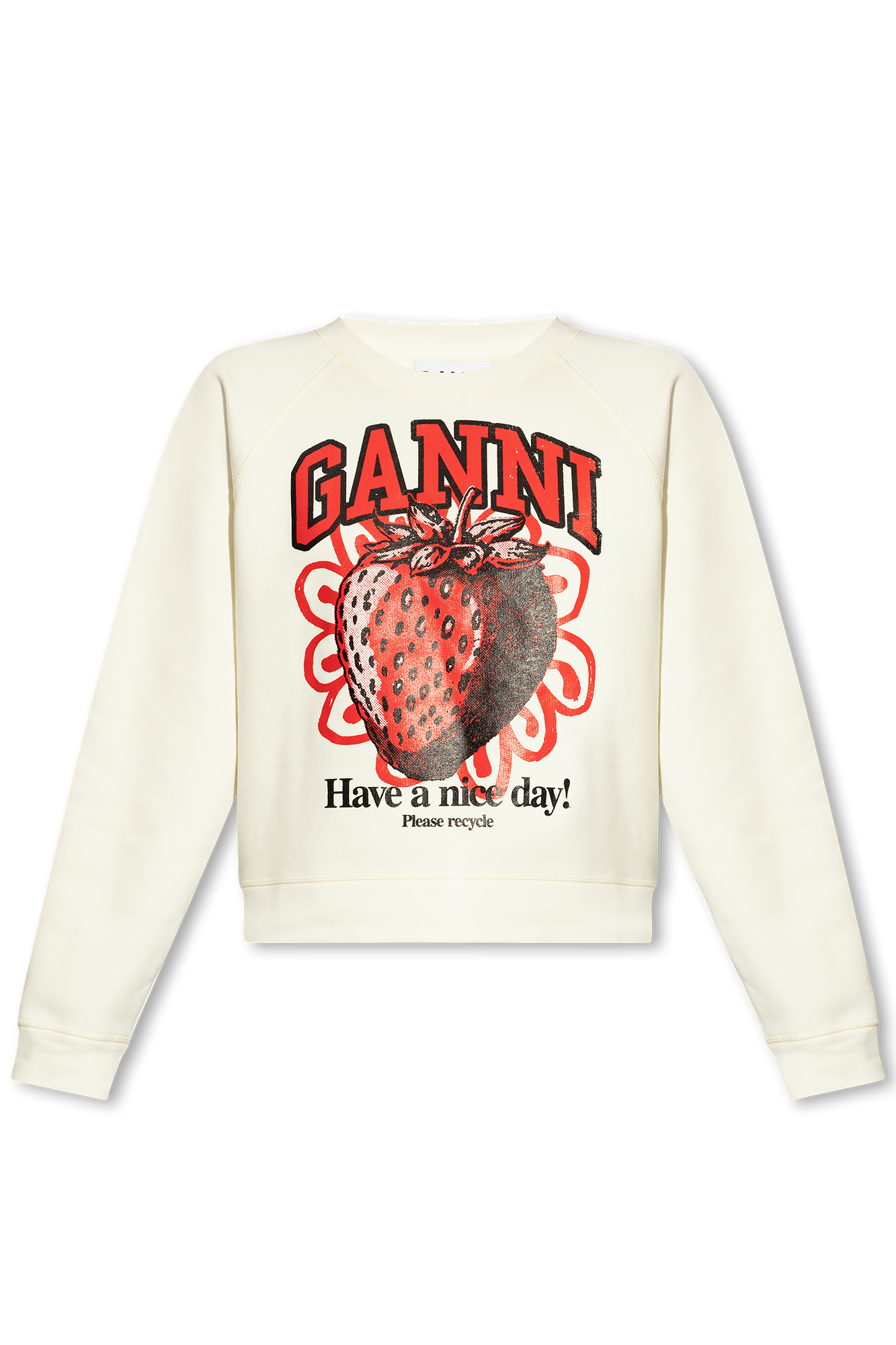 ARTE Klassischer Pullover Nude SchaferandweinerShops GB Cream Sweatshirt with logo Ganni